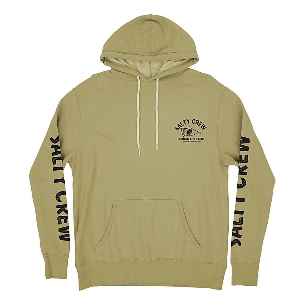 Salty Crew Fishing Charters Hooded Fleece Sandstone
